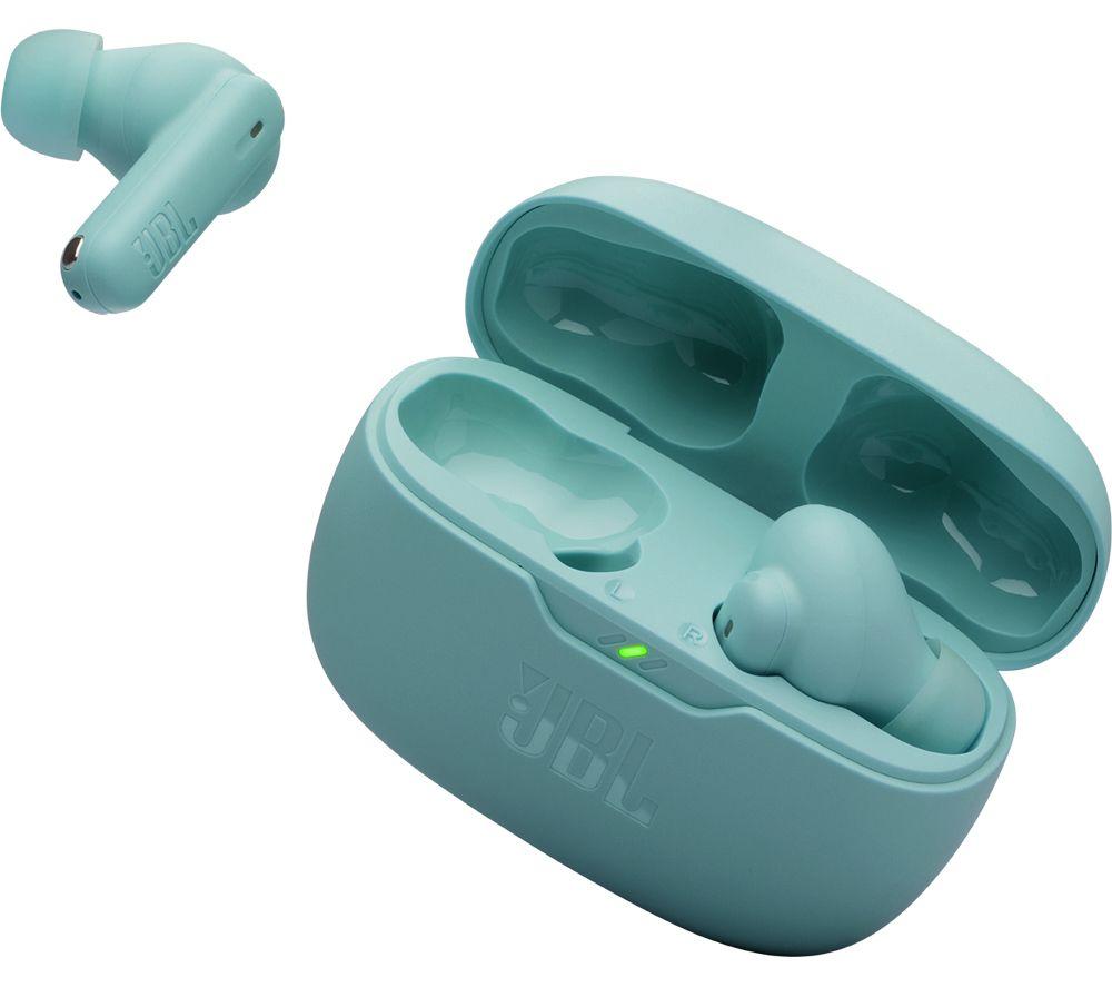 JBL Wave Beam 2 Wireless Bluetooth Earbuds - Blue image number 10 of 11