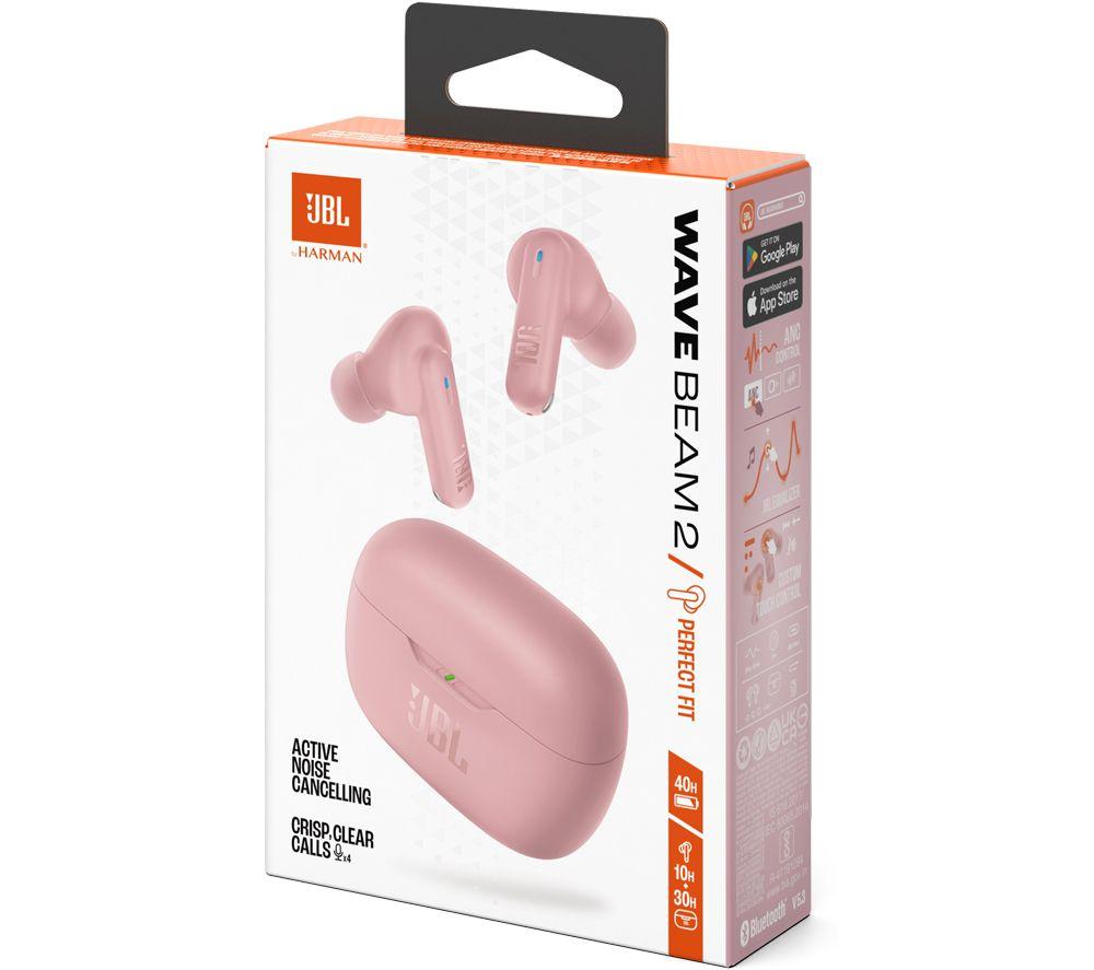 Buy JBL Wave Beam 2 Wireless Bluetooth Earbuds - Pink | Currys