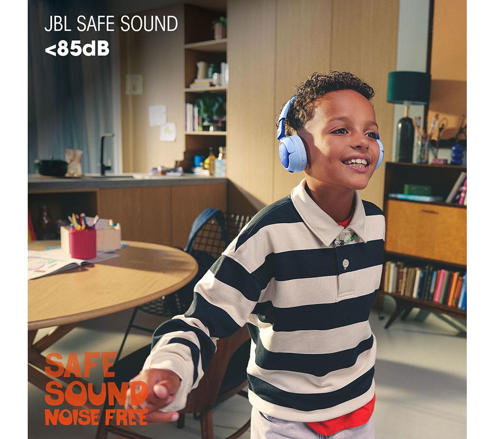 JBL Junior 320BT Wireless Bluetooth Kids Headphones - Blue image number 3 of 12