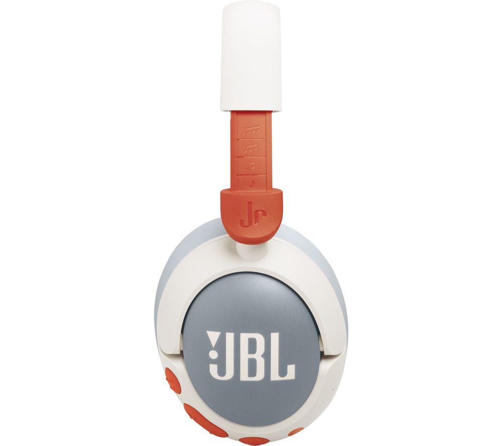 JBL Junior 470NC Wireless Bluetooth Noise-Cancelling Kids Headphones - White image number 4 of 5