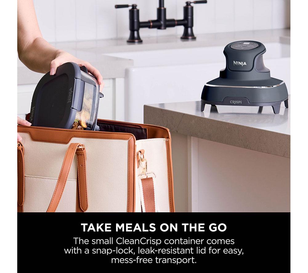 NINJA Crispi 4-in-1 Portable Glass Air Fryer - Cyberspace Blue image number 4 of 11