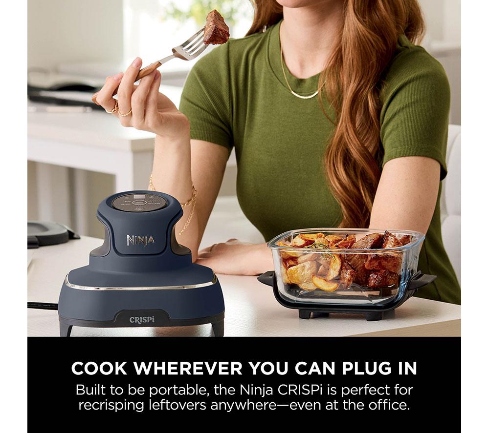 NINJA Crispi 4-in-1 Portable Glass Air Fryer - Cyberspace Blue image number 9 of 11