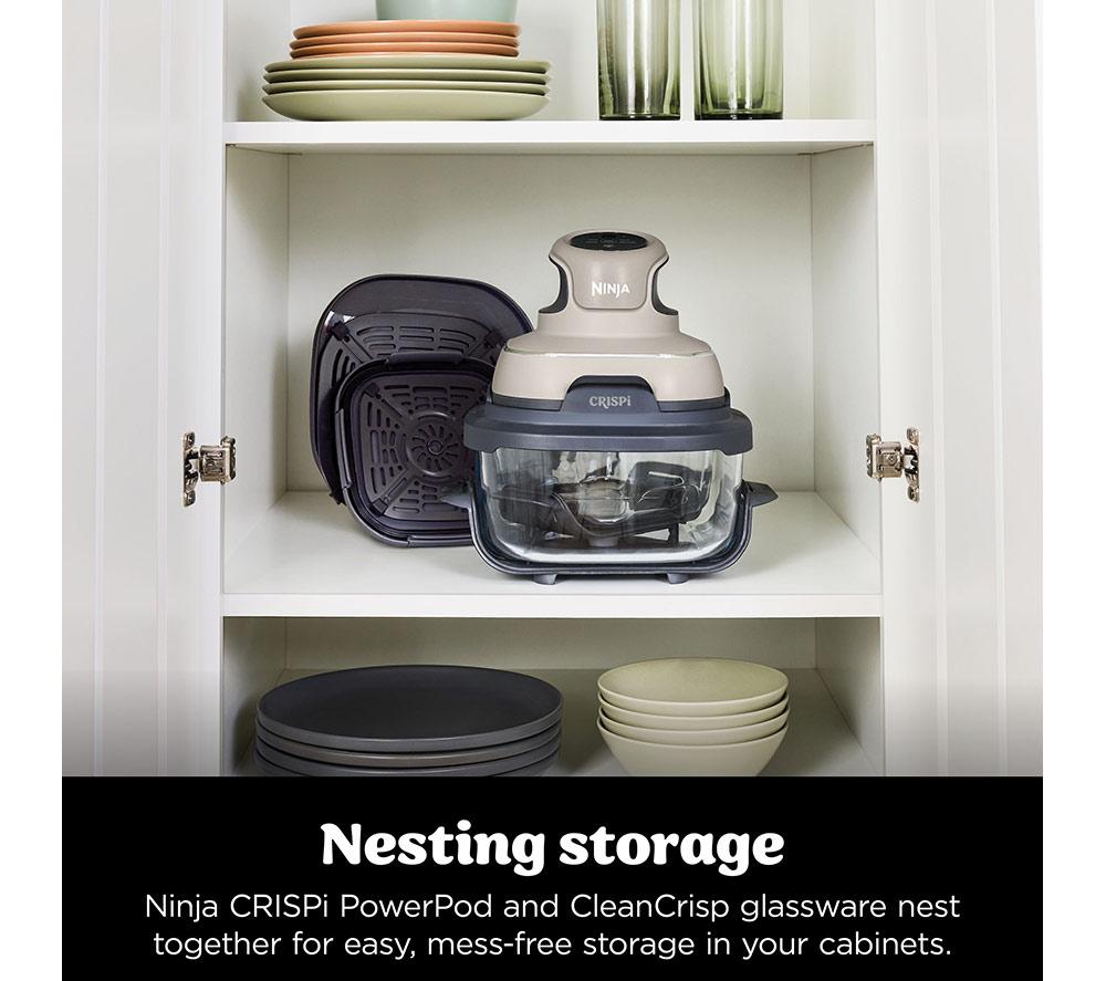 NINJA Crispi 4-in-1 Portable Glass Air Fryer - Stone image number 13 of 15