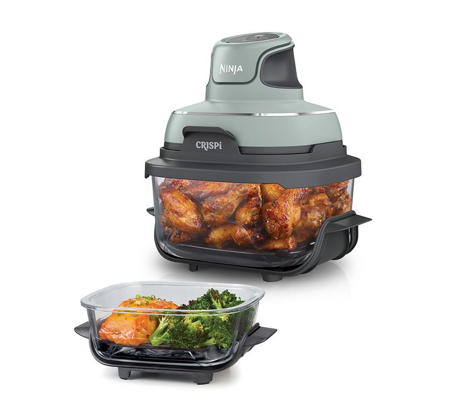 NINJA Crispi 4-in-1 Portable Glass Air Fryer - Sage Green