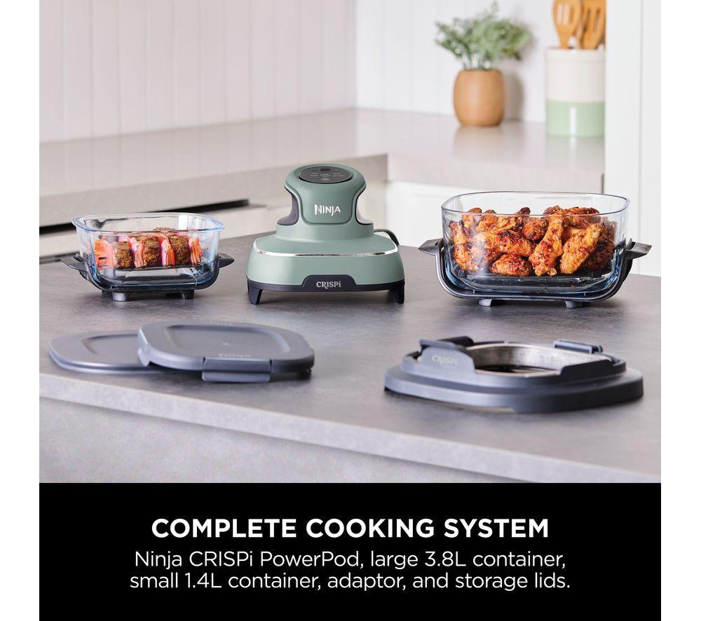 NINJA Crispi 4-in-1 Portable Glass Air Fryer - Sage Green