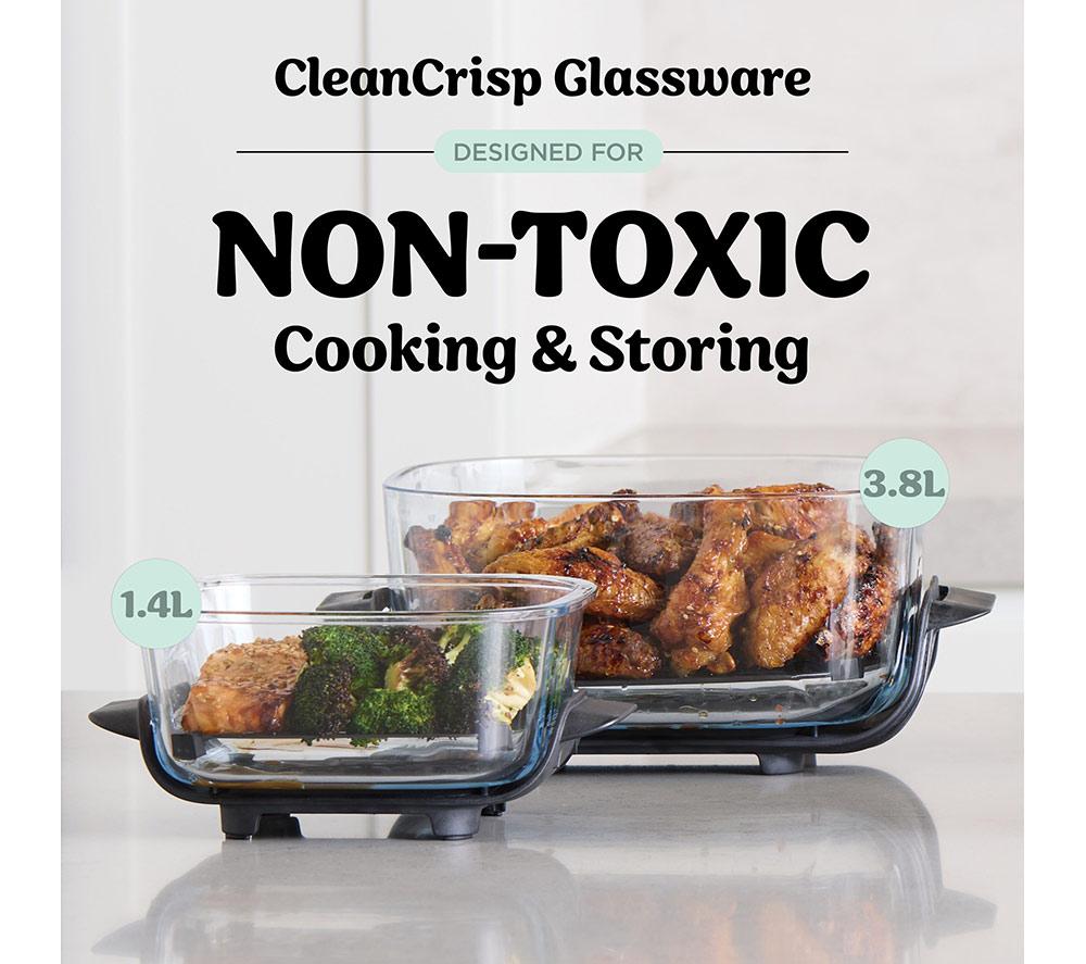 NINJA Crispi 4-in-1 Portable Glass Air Fryer - Sage Green image number 4 of 16