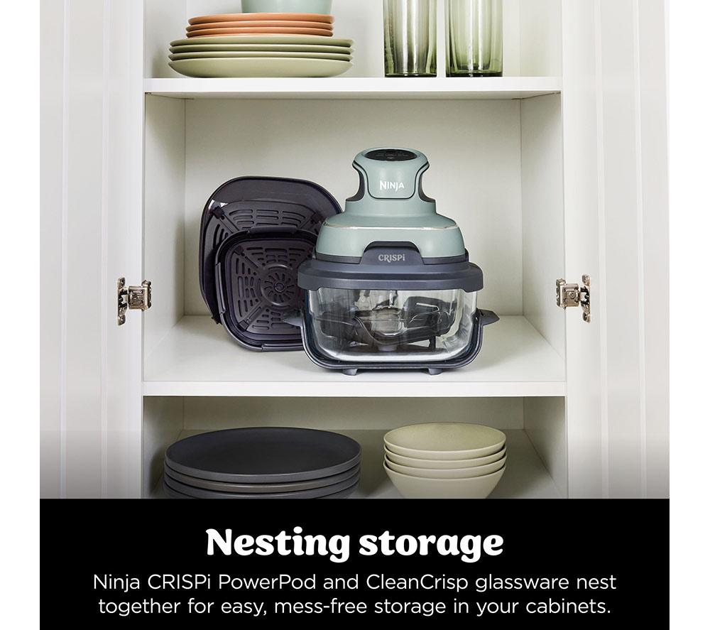 NINJA Crispi 4-in-1 Portable Glass Air Fryer - Sage Green image number 14 of 16