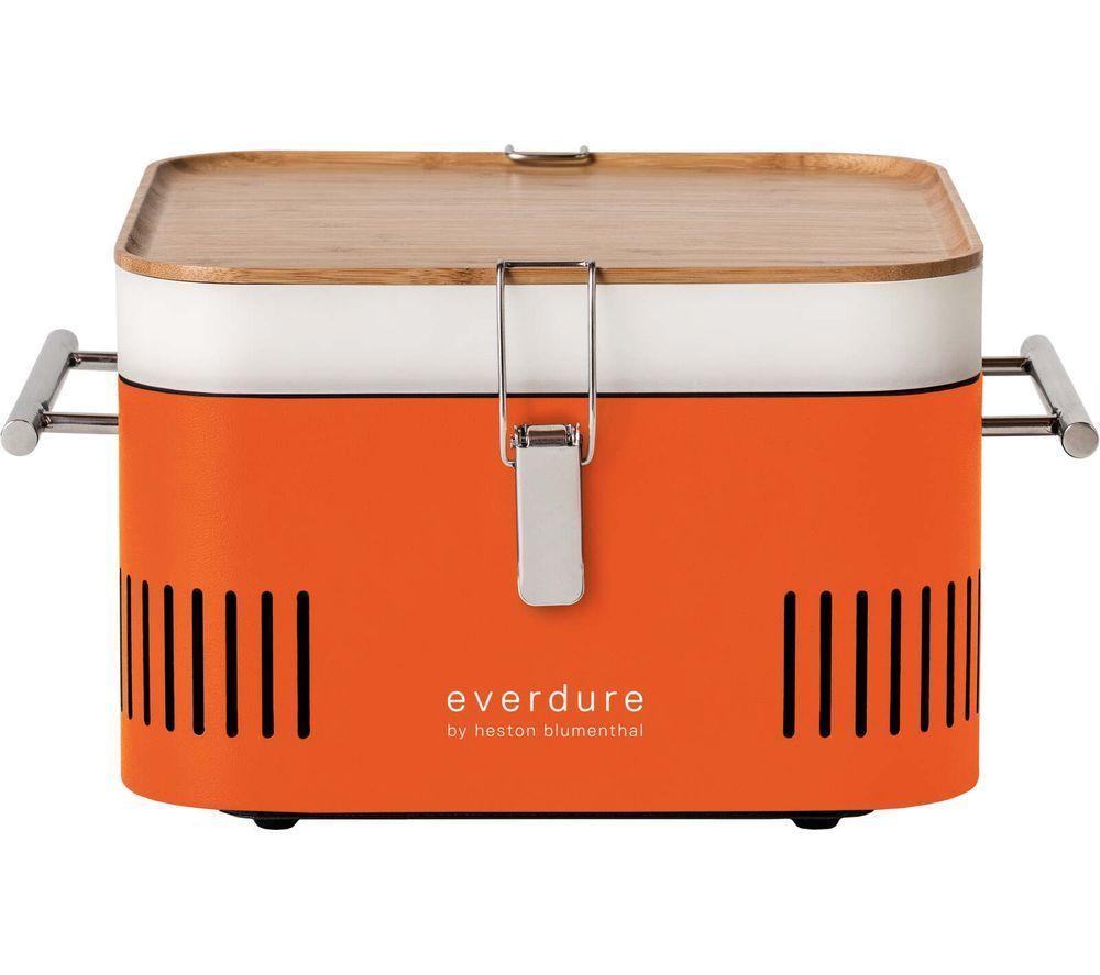 EVERDURE by Heston Blumenthal Cube Portable Charcoal BBQ - Orange
