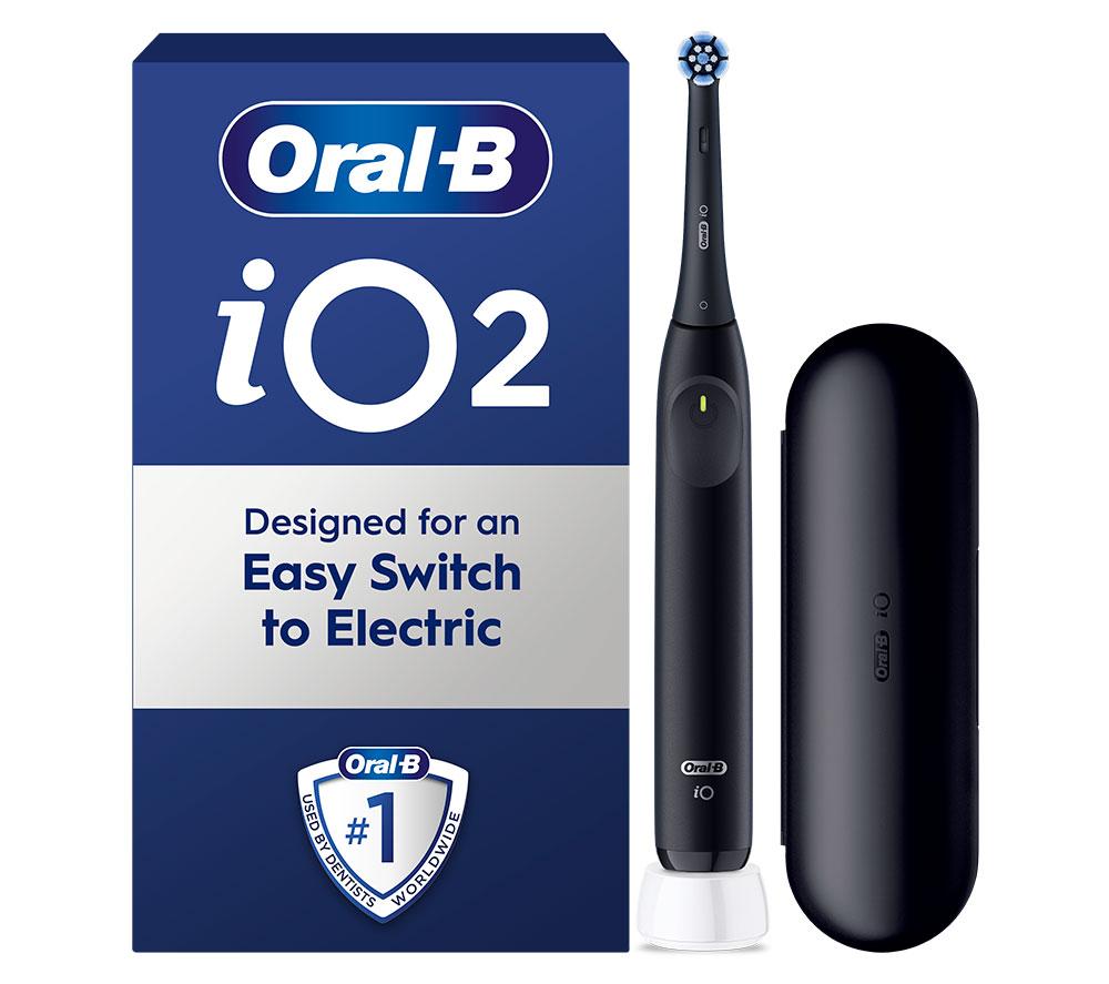ORAL-B iO2 Electric Toothbrush & Travel Case - Night Black