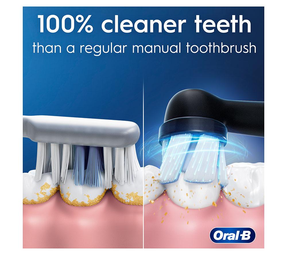 ORAL-B iO2 Electric Toothbrush & Travel Case - Night Black image number 2 of 10