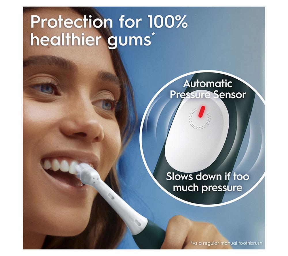 ORAL-B iO 2 Electric Toothbrush & Travel Case - Green image number 4 of 10