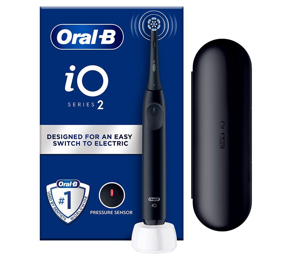 ORAL-B iO2 Electric Toothbrush & Travel Case - Night Black image number 9 of 10