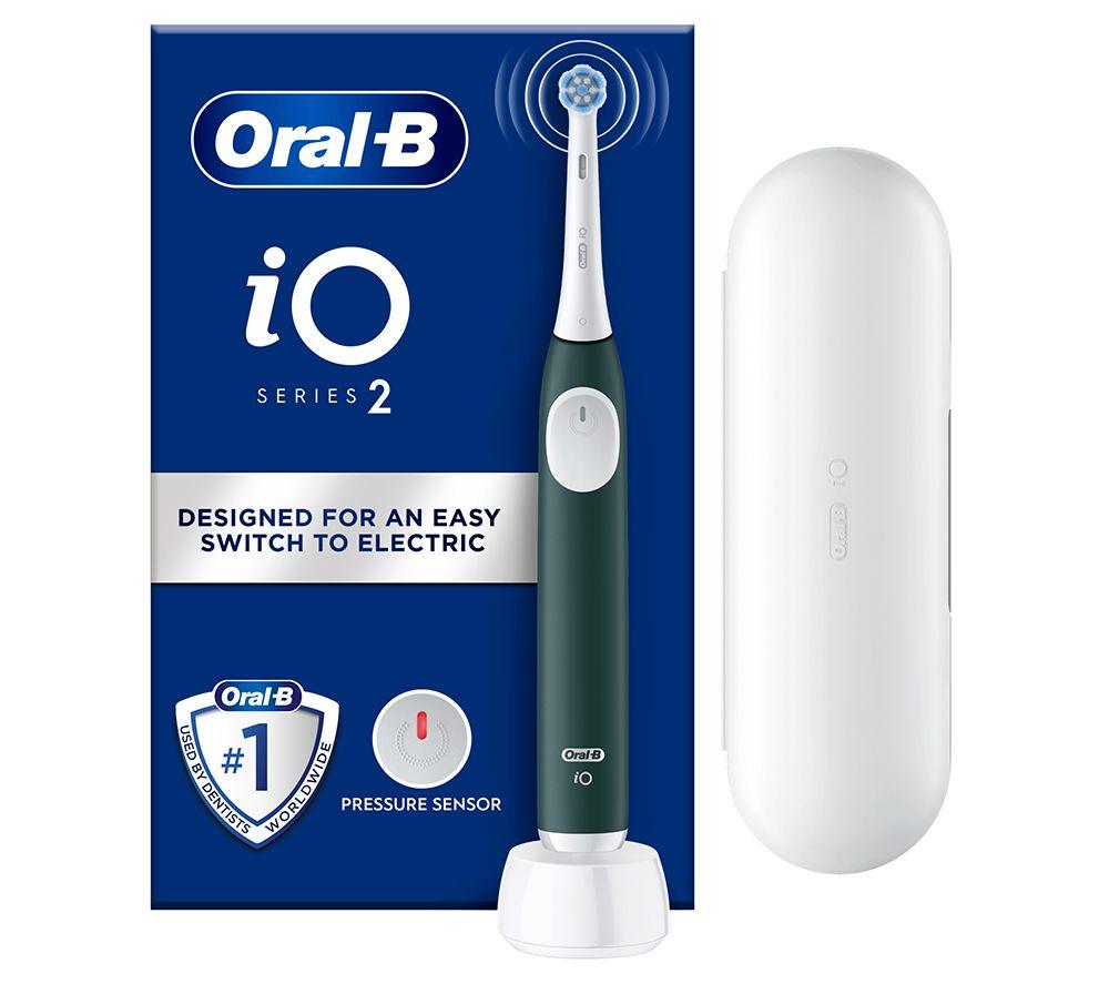 ORAL-B iO 2 Electric Toothbrush & Travel Case - Green image number 9 of 10
