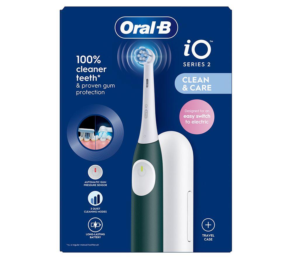 ORAL-B iO 2 Electric Toothbrush & Travel Case - Green image number 10 of 10