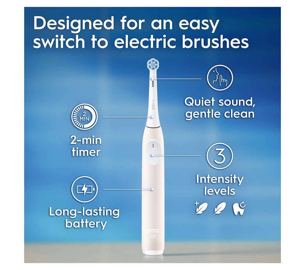 ORAL-B iO2 Electric Toothbrush + Travel Case - Calm Pink image number 4 of 10