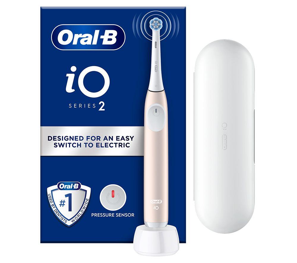 ORAL-B iO2 Electric Toothbrush + Travel Case - Calm Pink image number 9 of 10