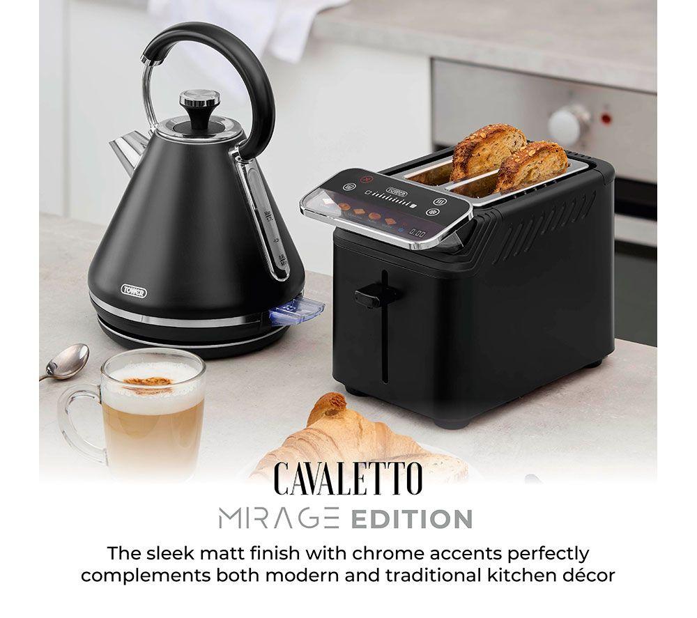 TOWER Cavaletto Mirage T20096BLK 2-Slice Toaster - Black image number 13 of 17