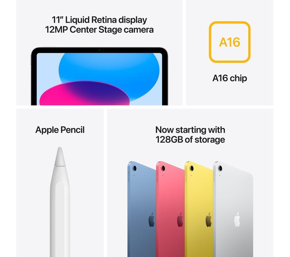 APPLE 11" iPad (2025) - 512 GB, Silver image number 7 of 8