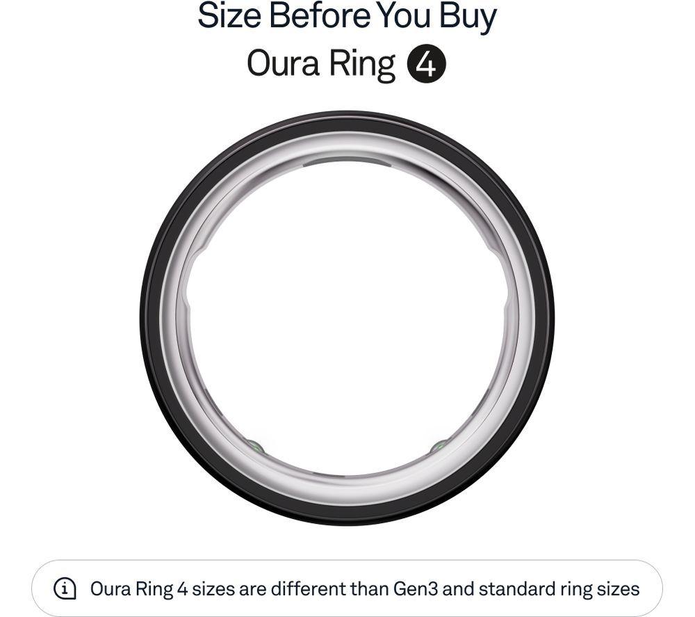 OURA Ring 4 - Black, Size 8 image number 3 of 12