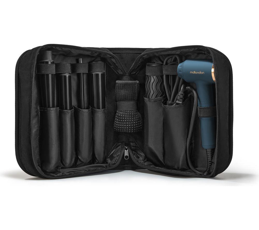 MDLONDON CURL 4-in-1 Right Angled Curling Wand - Casal Blue image number 15 of 15