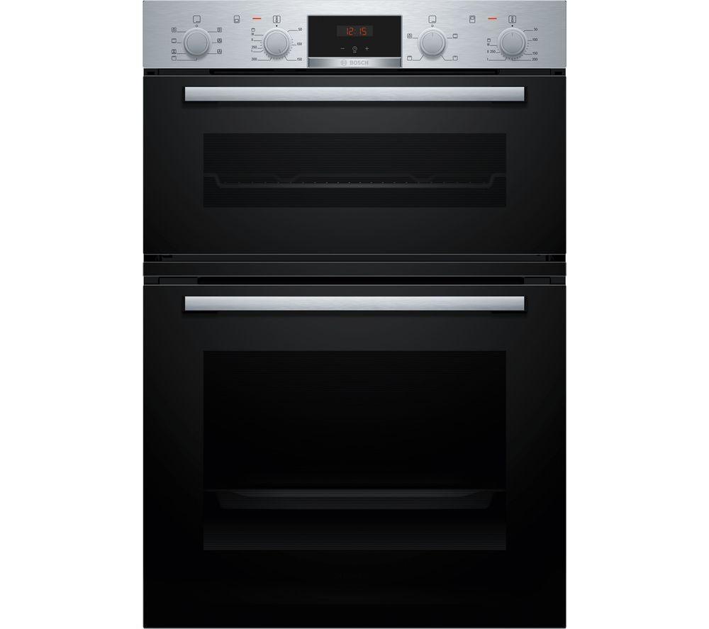 BOSCH Series 4 MBA533BS3B Electric Double Oven – Stainless Steel, Stainless Steel