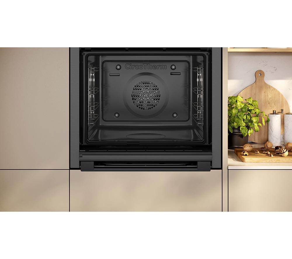 NEFF Slide&Hide N50 B6ACH7AG7B Electric Pyrolytic Smart Oven - Graphite Grey image number 12 of 16