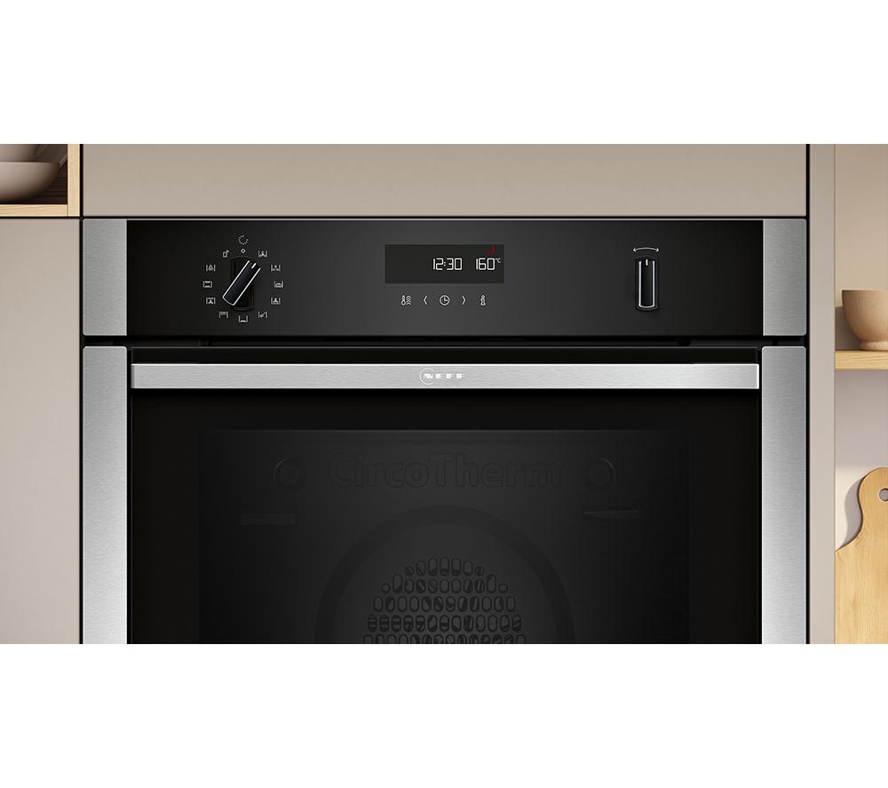 NEFF Slide&Hide N50 B6ACH7AN7B Electric Pyrolytic Smart Oven - Stainless Steel image number 2 of 17