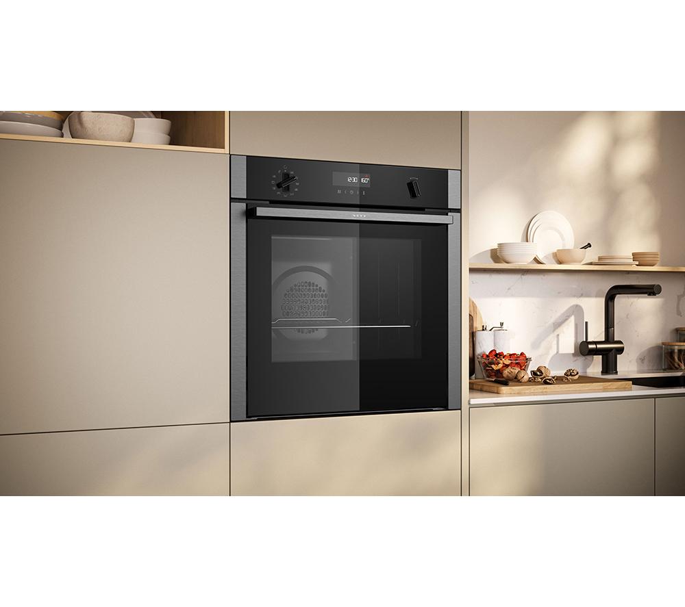 NEFF Slide&Hide N50 B6ACH7AN7B Electric Pyrolytic Smart Oven - Stainless Steel image number 3 of 17