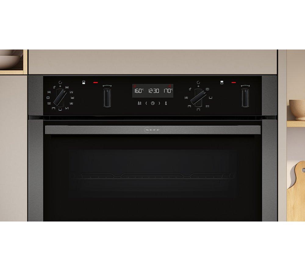 NEFF N50 U2ACH7AG7B Electric Double Smart Oven - Graphite image number 2 of 9