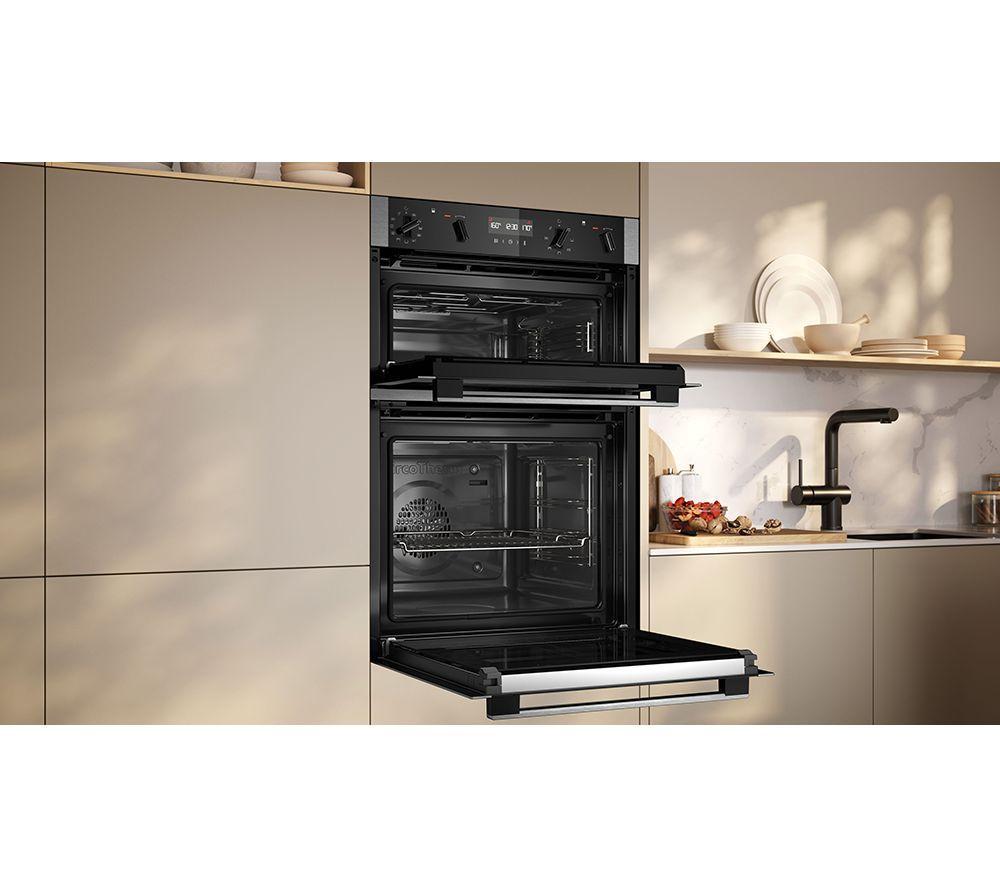 NEFF N50 U2ACH7AN7B Electric Double Pyrolytic Smart Oven - Stainless Steel image number 4 of 9