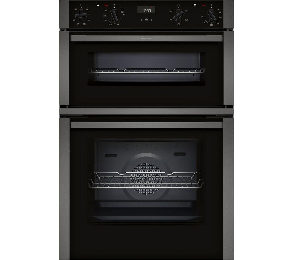 NEFF N50 U1ACE2AG3B Electric Double Oven - Graphite, Silver/Grey