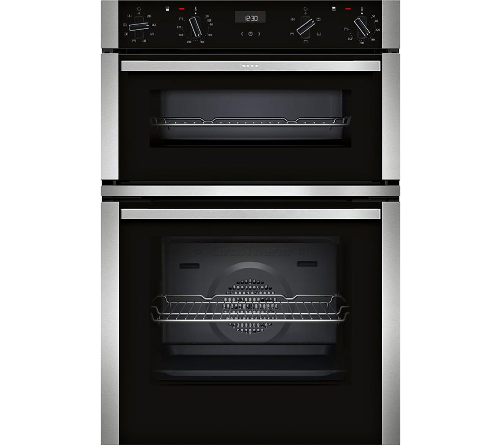 NEFF N50 U1ACE2AN3B Electric Built-in Double Oven – Stainless Steel, Stainless Steel