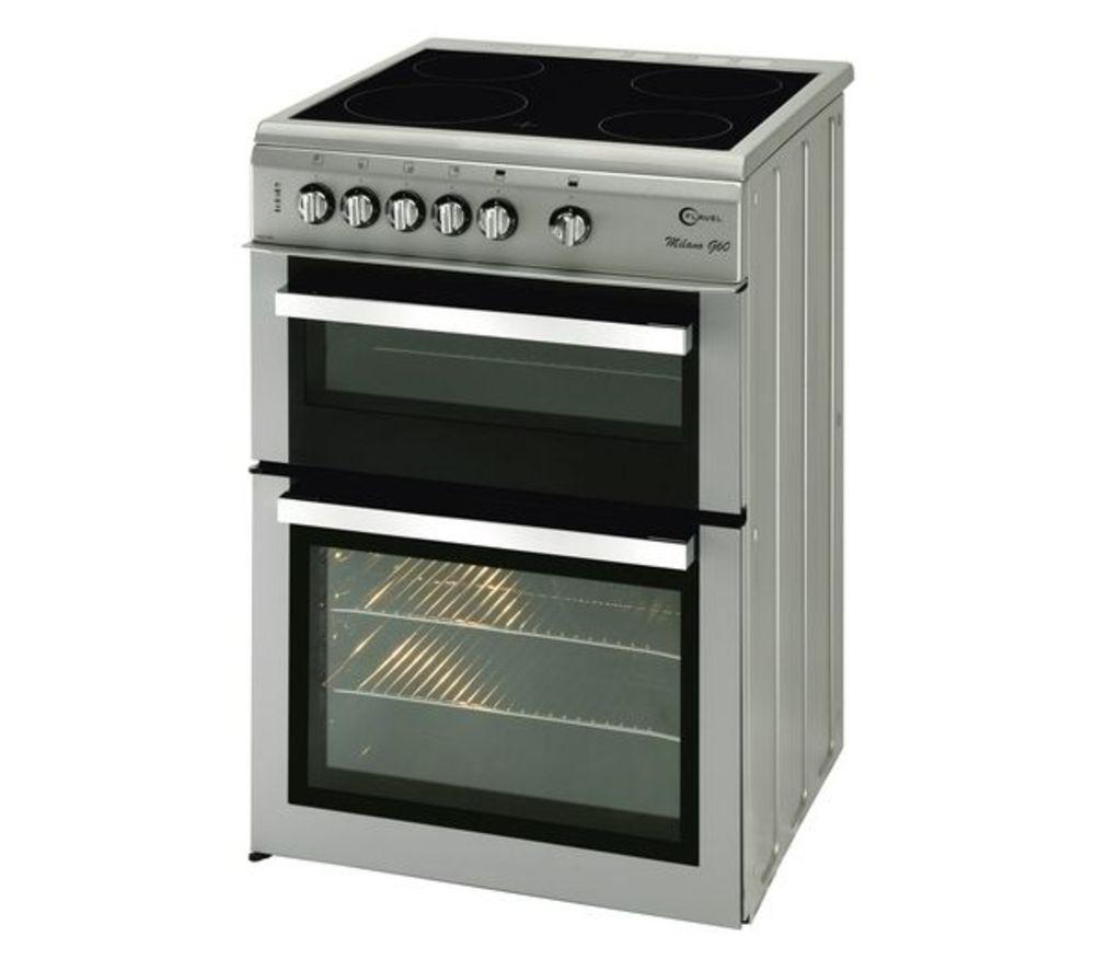 FLAVEL Milano ML61CDS Electric Ceramic Cooker – Silver & Chrome, Silver/Grey