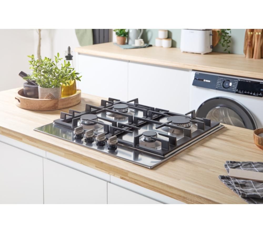 BOSCH Series 6 PCP6A5I90 60 cm Gas Hob - Stainless Steel image number 6 of 12