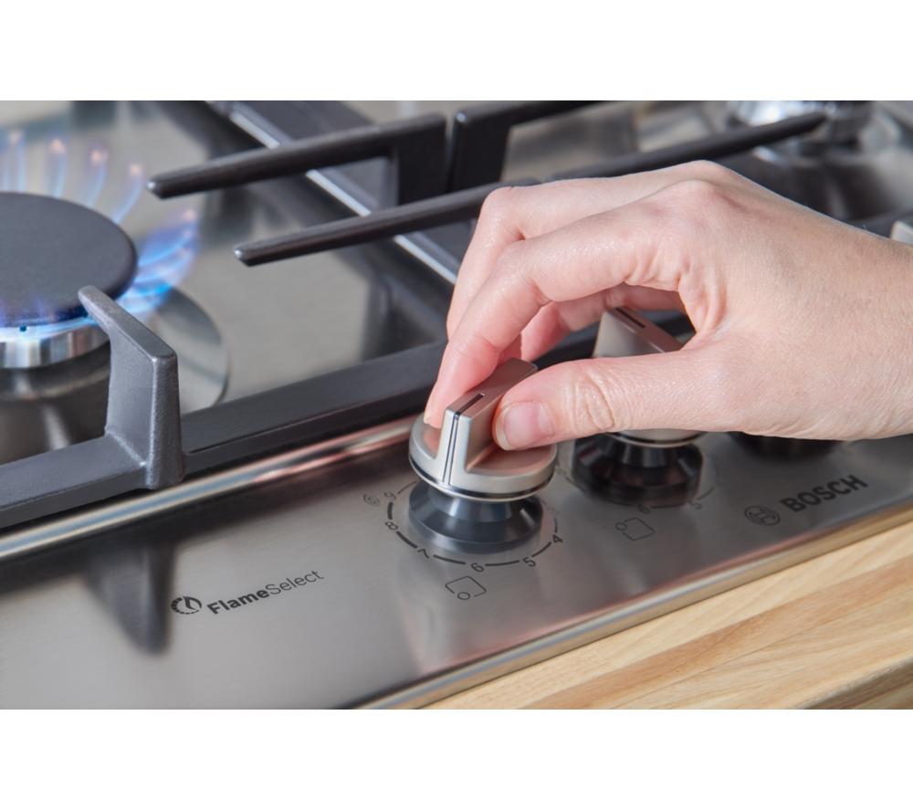 BOSCH Series 6 PCP6A5I90 60 cm Gas Hob - Stainless Steel image number 7 of 12