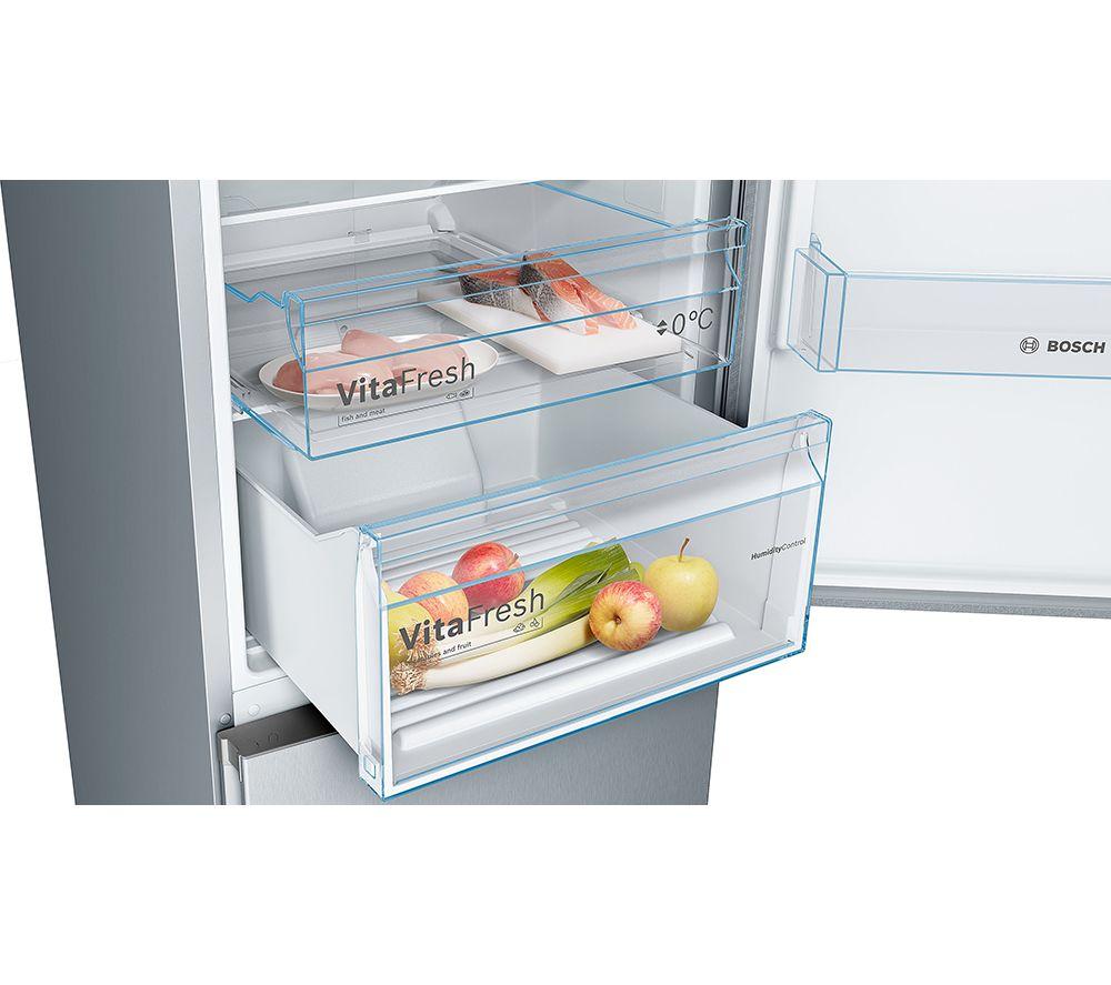 BOSCH Series 4 KGN392LEBG 70/30 Fridge Freezer - Stainless Steel image number 3 of 14