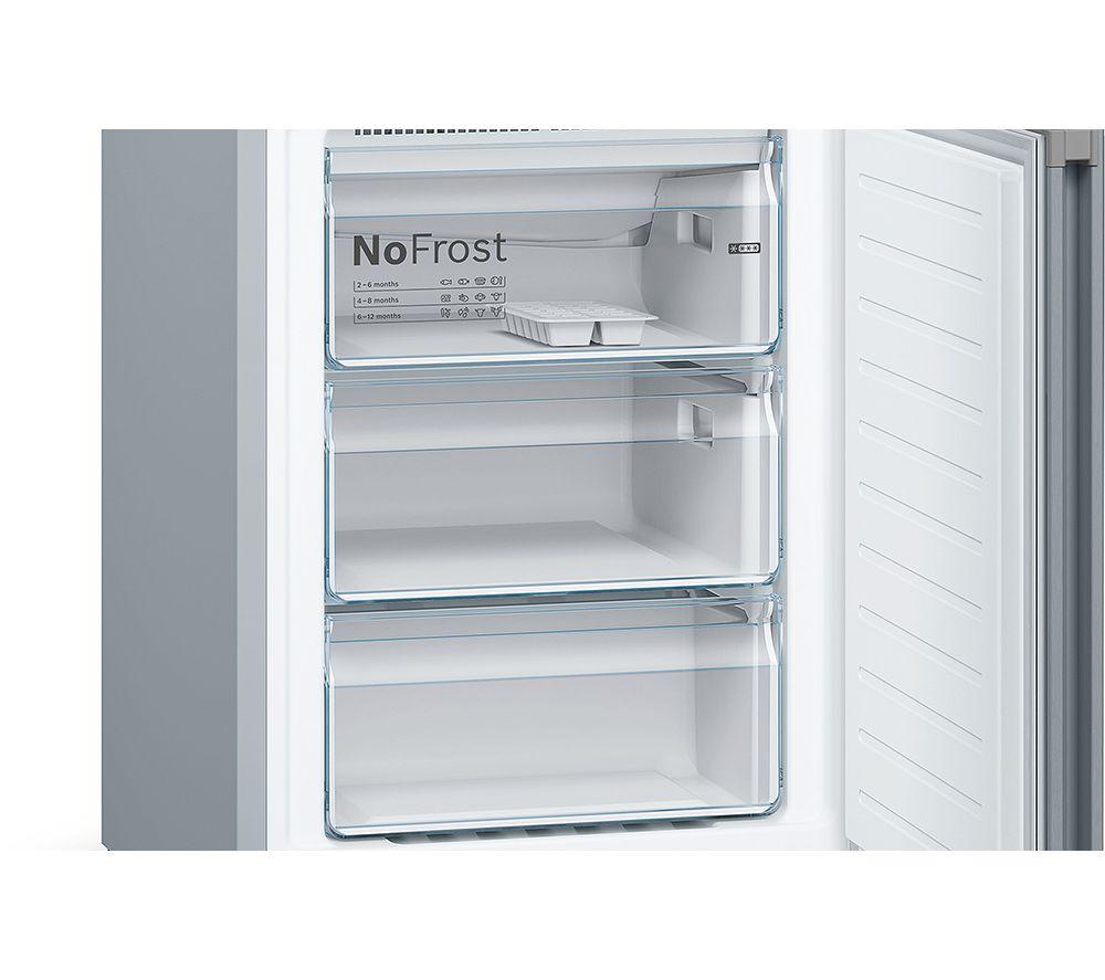 BOSCH Series 4 KGN392LEBG 70/30 Fridge Freezer - Stainless Steel image number 4 of 14