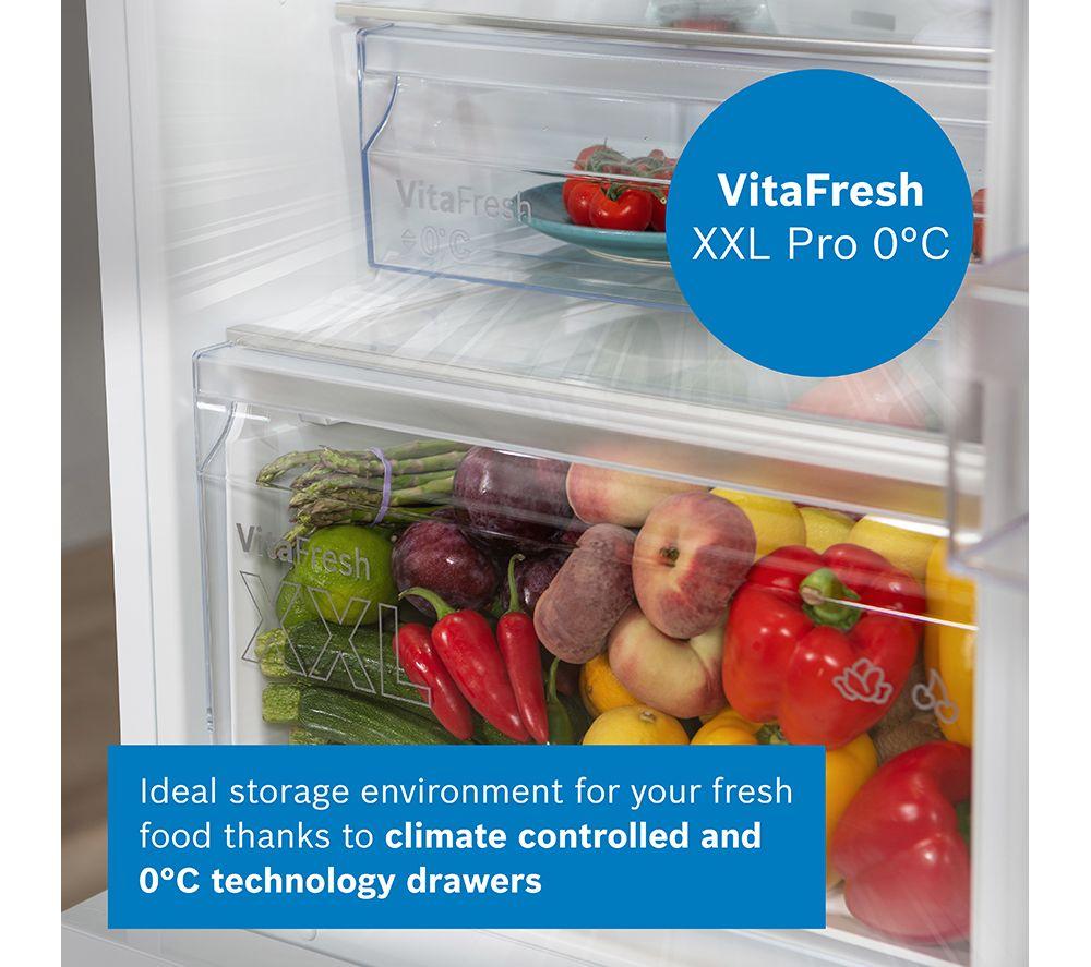 BOSCH Series 4 KGN392LEBG 70/30 Fridge Freezer - Stainless Steel image number 9 of 14