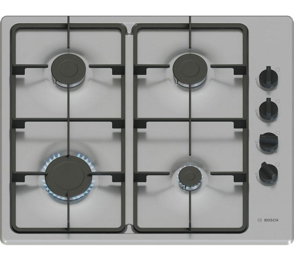 BOSCH Series 2 PBP6B5K60 60 cm Gas Hob - Stainless Steel