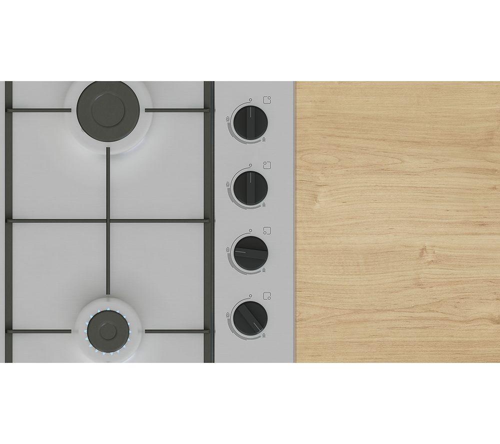 BOSCH Series 2 PBP6B5K60 60 cm Gas Hob - Stainless Steel image number 2 of 7
