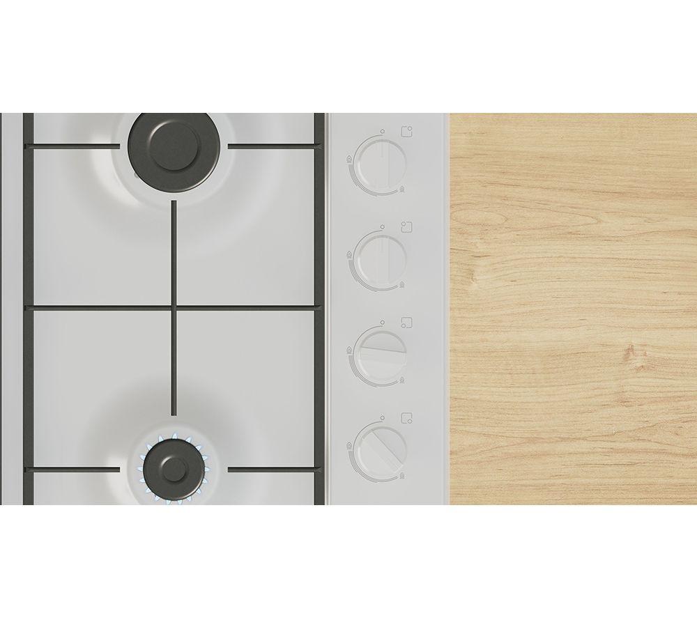 BOSCH Series 2 PBP6B2K60 60 cm Gas Hob - White image number 2 of 7