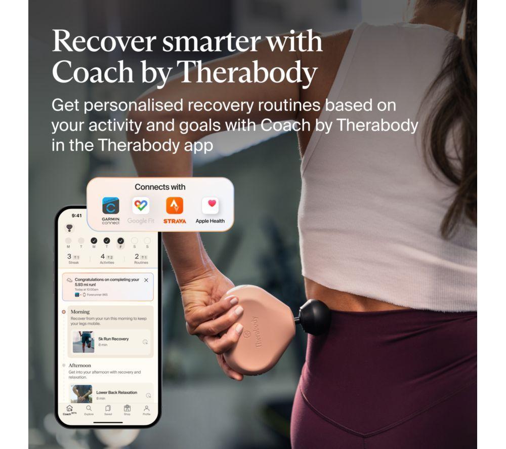 THERABODY Theragun Mini 3.0 Handheld Smart Body Massager - Desert Rose image number 11 of 15