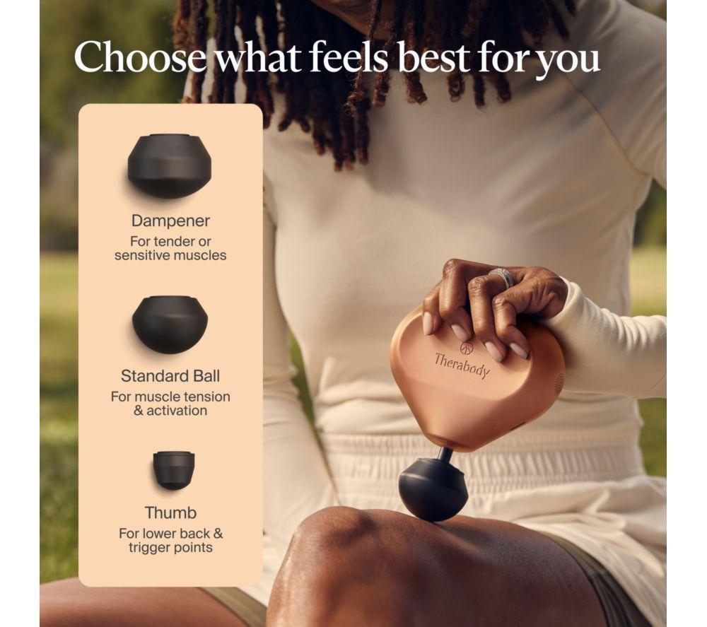 THERABODY Theragun Mini 3.0 Handheld Smart Body Massager - Desert Rose image number 12 of 15