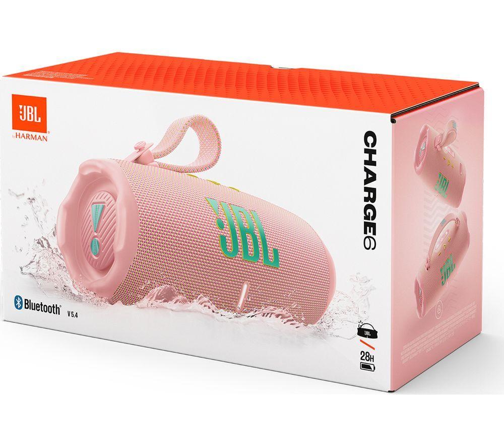 Buy JBL Charge 6 Portable Bluetooth Speaker - Pink | Currys