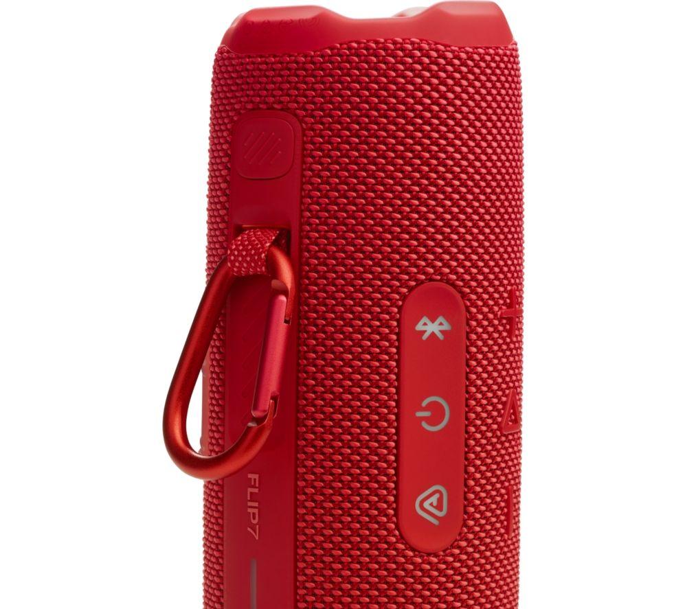 JBL Flip 7 Portable Bluetooth Speaker - Red image number 7 of 9