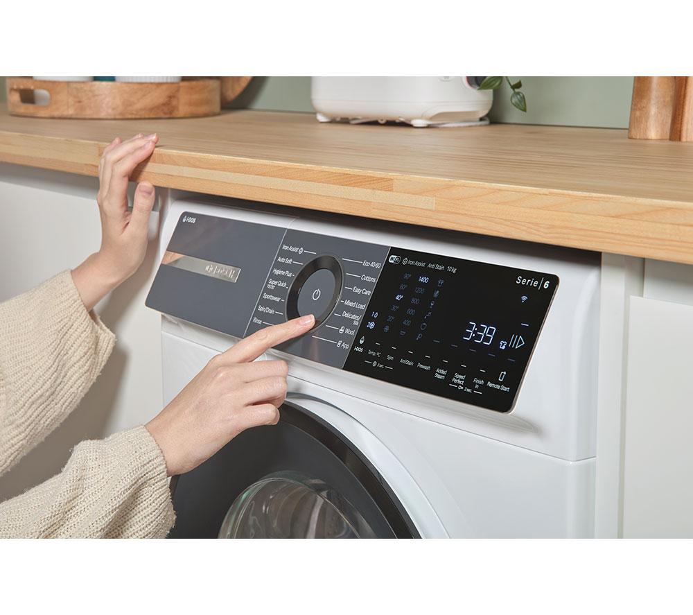 BOSCH Series 6 Plus WGH254A0GB i-DOS AntiStain WiFi-enabled 10 kg 1400 Spin Washing Machine - White image number 11 of 19