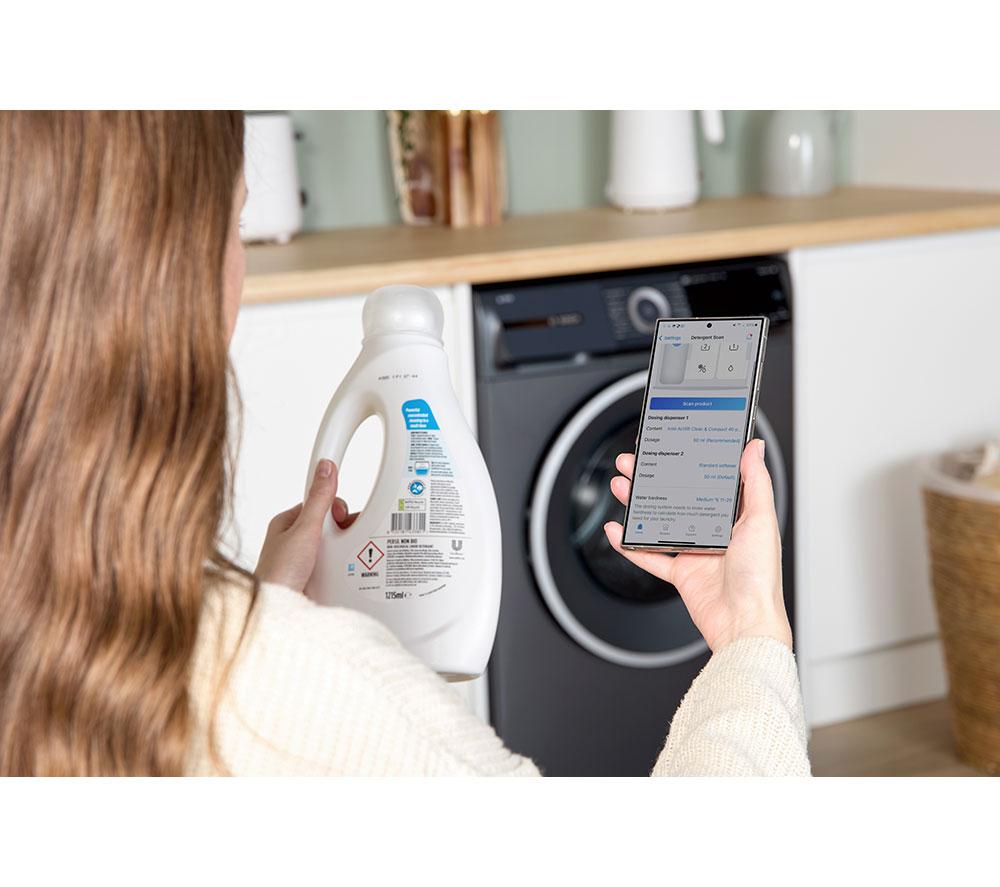 BOSCH Series 6 Plus WGH254ARGB i-DOS AntiStain WiFi enabled 10 kg 1400 Spin Washing Machine - Graphite image number 12 of 19