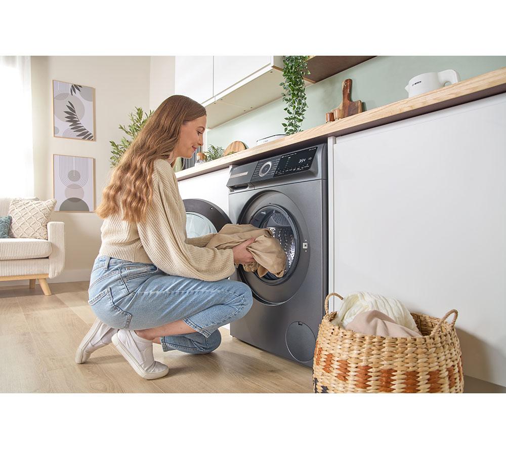 BOSCH Series 6 Plus WGH254ARGB i-DOS AntiStain WiFi enabled 10 kg 1400 Spin Washing Machine - Graphite image number 16 of 19