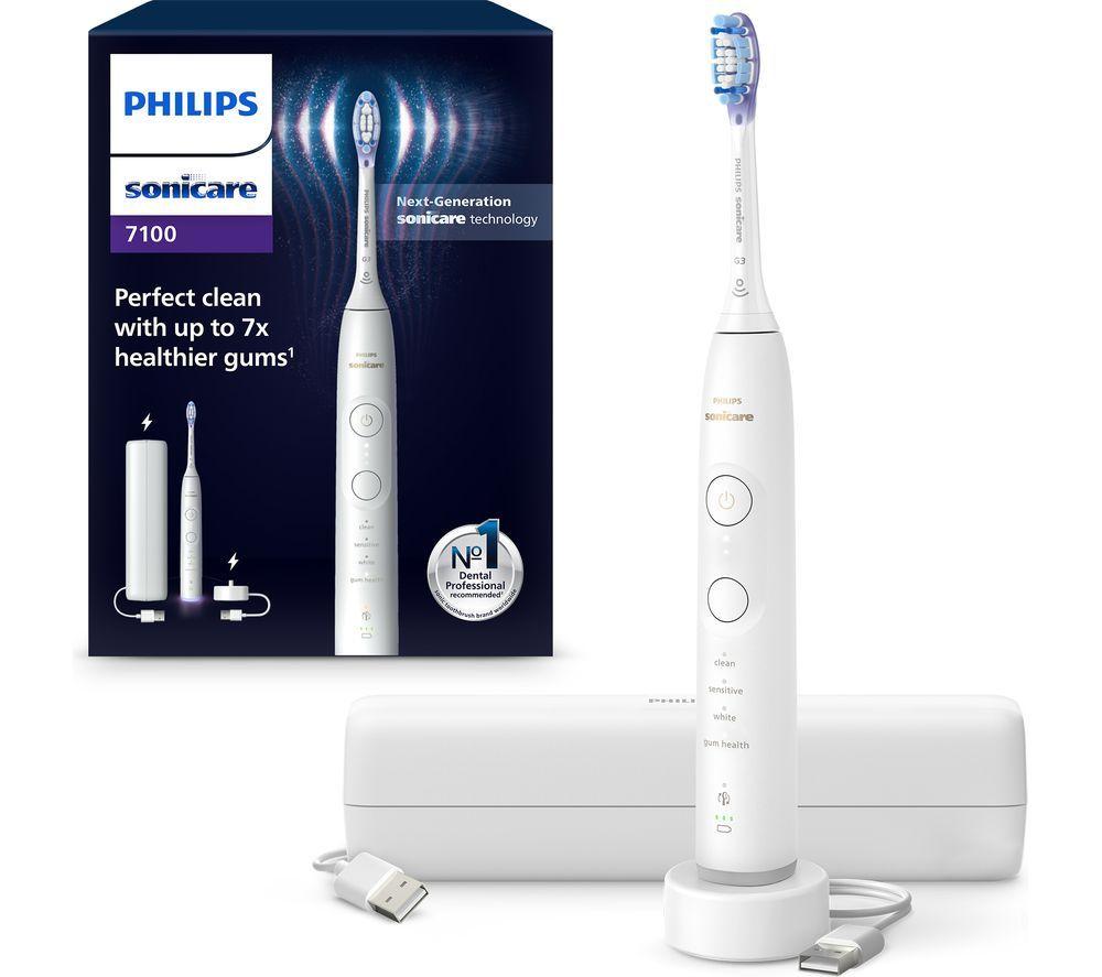 Philips Sonicare Series 7100 Hx7420/01 Electric Toothbrush - White, White
