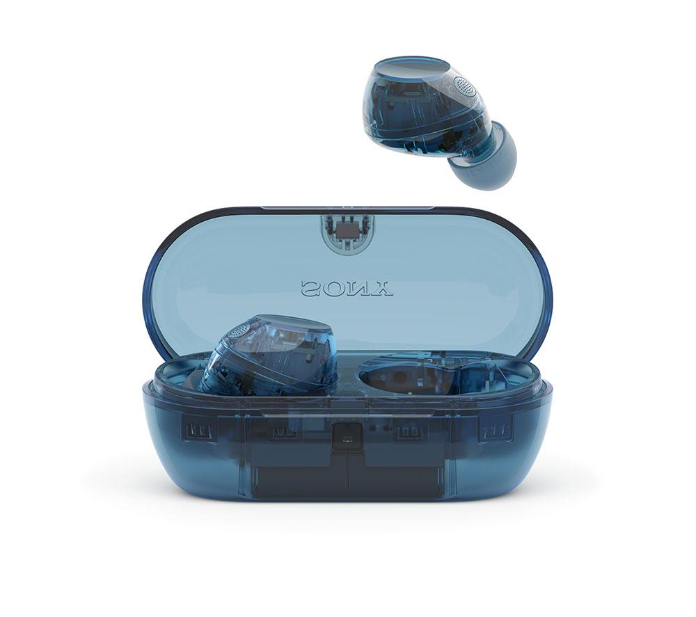SONY WF-C710N Wireless Bluetooth Noise-Cancelling Earbuds - Glass Blue image number 14 of 15